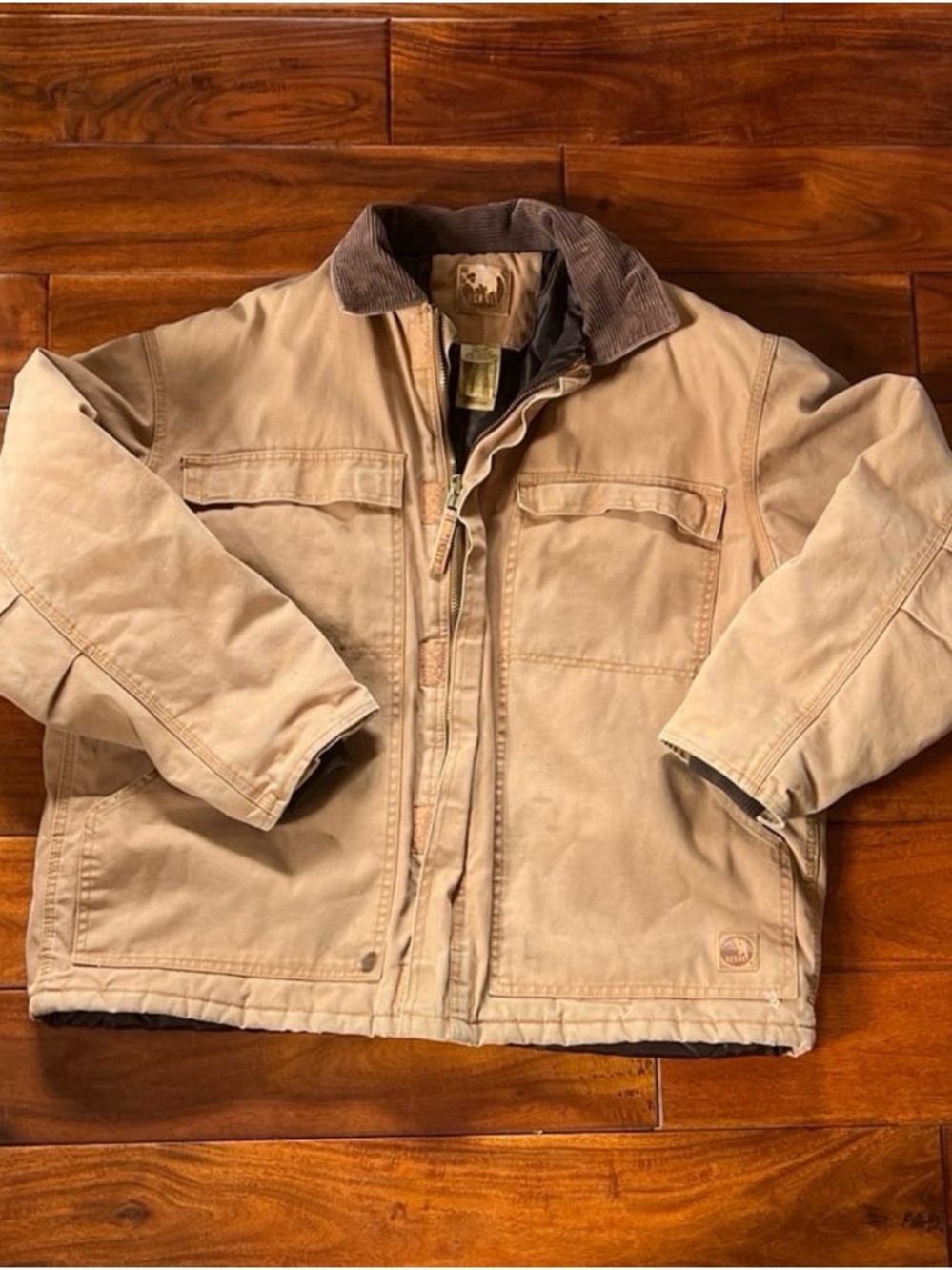 Tan Vintage Berne Insulated Workwear Jacket